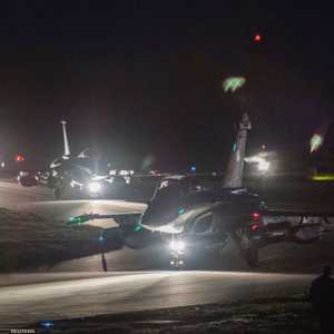 مقاتلات فرنسية من طراز رافال قبيل مشاركتها في ضربة جوية