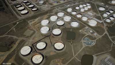 مخزونات النفط في كاشينغ بولاية أوكلاهوما الأميركية