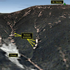 انهيارات بموقع بونغي-ري للتجارب النووية بكوريا الشمالية