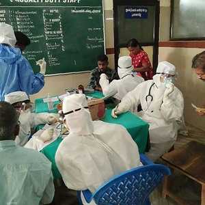 دورة توعوية للوقاية من الفيروي في أحد مناطق الهند.