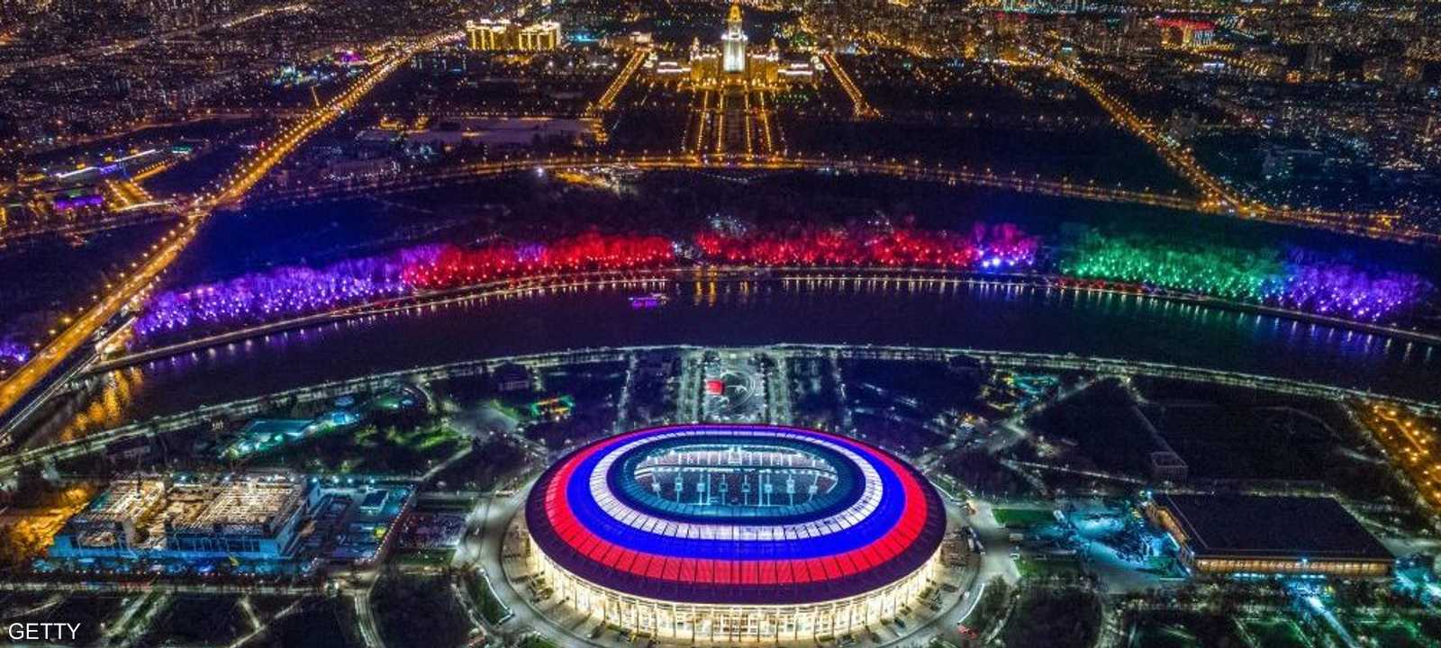 ملعب لوجينكي يستضيف المباراة الافتتاحية بين السعودية وروسيا