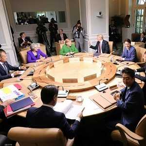 جانب من اجتماع قادة الدول السبع في كندا.