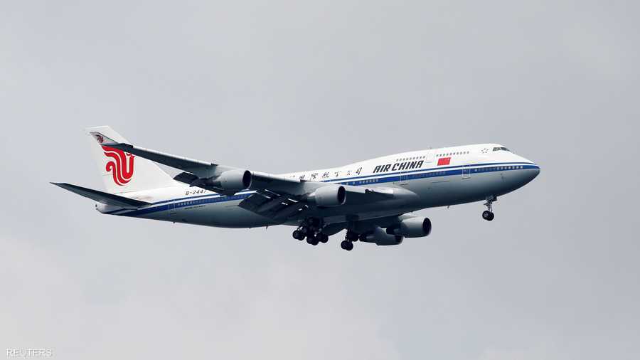 طائرة آير تشاينا التي حملت زعيم كوريا الشمالية