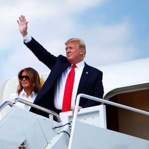 ترامب على متن طائرة الرئاسة