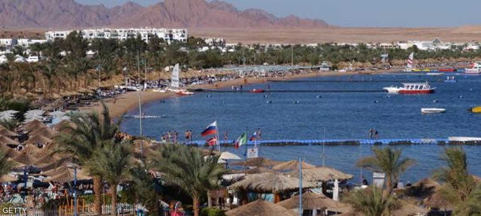 جانب من شاطئ خليج نعمة بشرم الشيخ