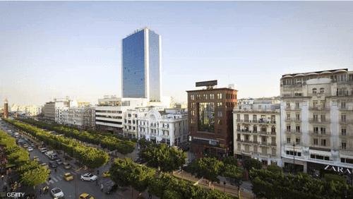 جانب من تونس العاصمة في لقطة أرشيفية