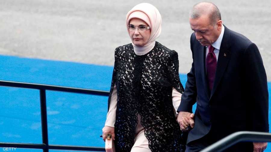 أمنية أردوغان زوجة الرئيس التركي حضرت القمة