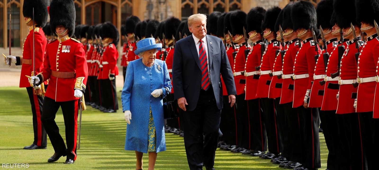 ترامب في أول لقاء مع الملكة إليزابيث