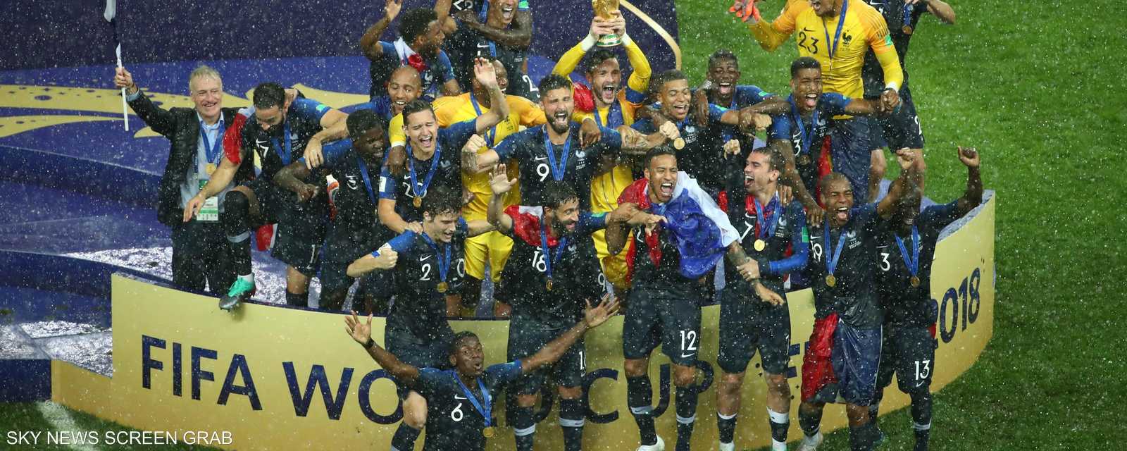 فرنسا تحقق اللقب العالمي للمرة الثانية في تاريخها