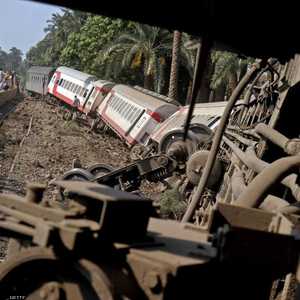 أرشيفية لحادث قطار في مصر