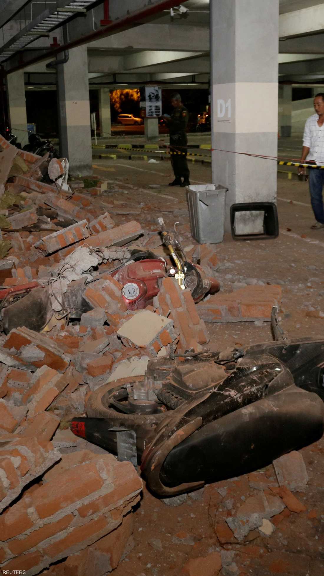 الزلزال ضرب جزيرتي لومبوك وبالي