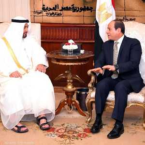السيسي يستقبل ولي عهد أبوظبي الشيخ محمد بن زايد