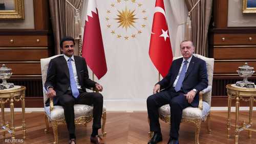 أردوغان وتميم في لقاء سابق