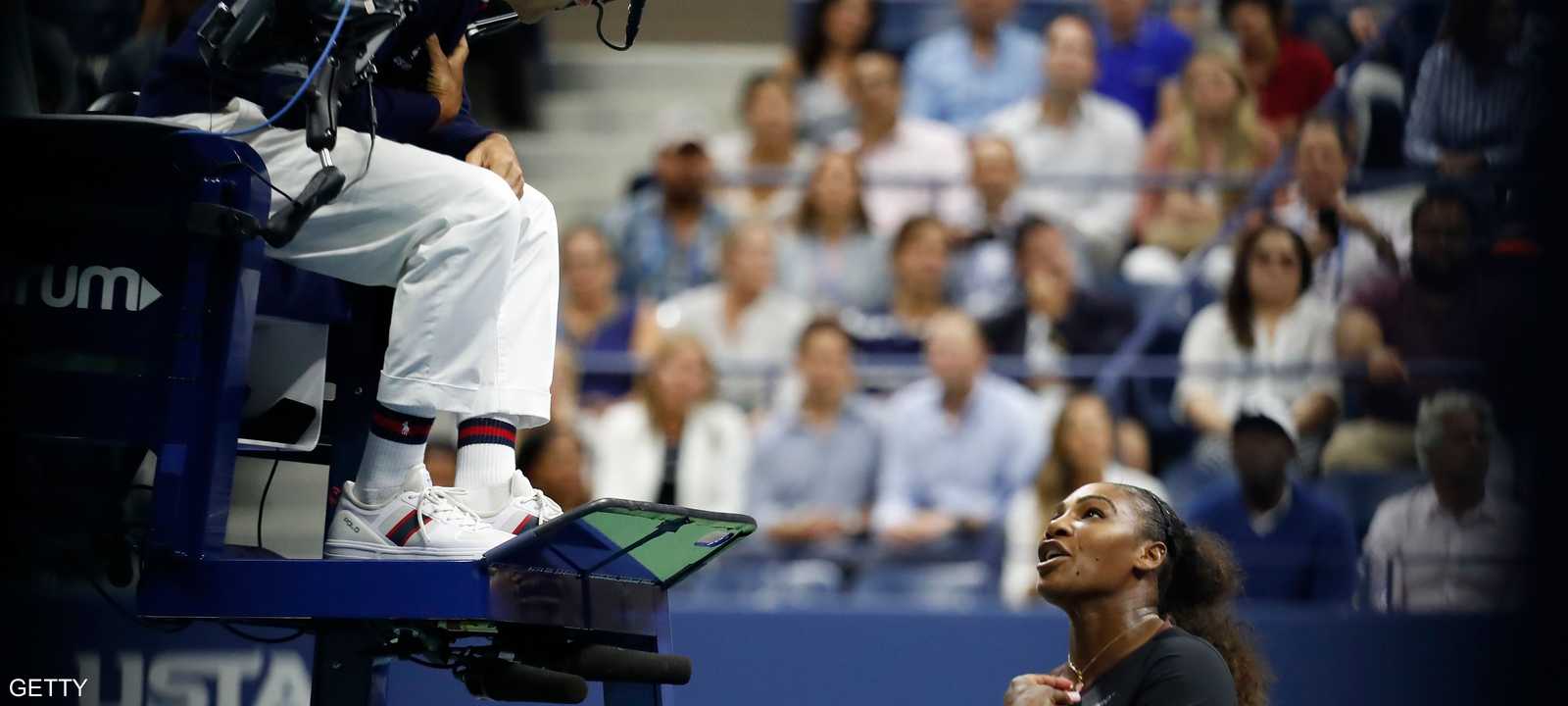 "أنت سارق. لقد سرقت مني نقطة" هكذا هاجمت سيرينا حكم اللقاء