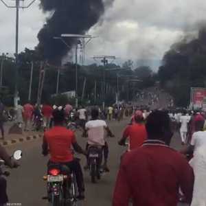 جانب من الحريق