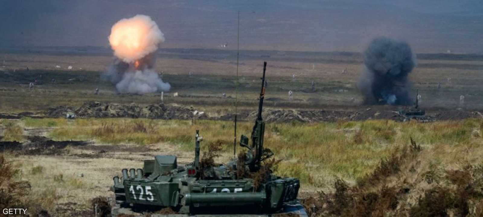 مناورات روسية في لقطة أرشيفية