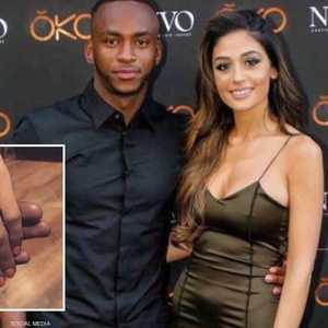 مع خطيبته ستيفانيا