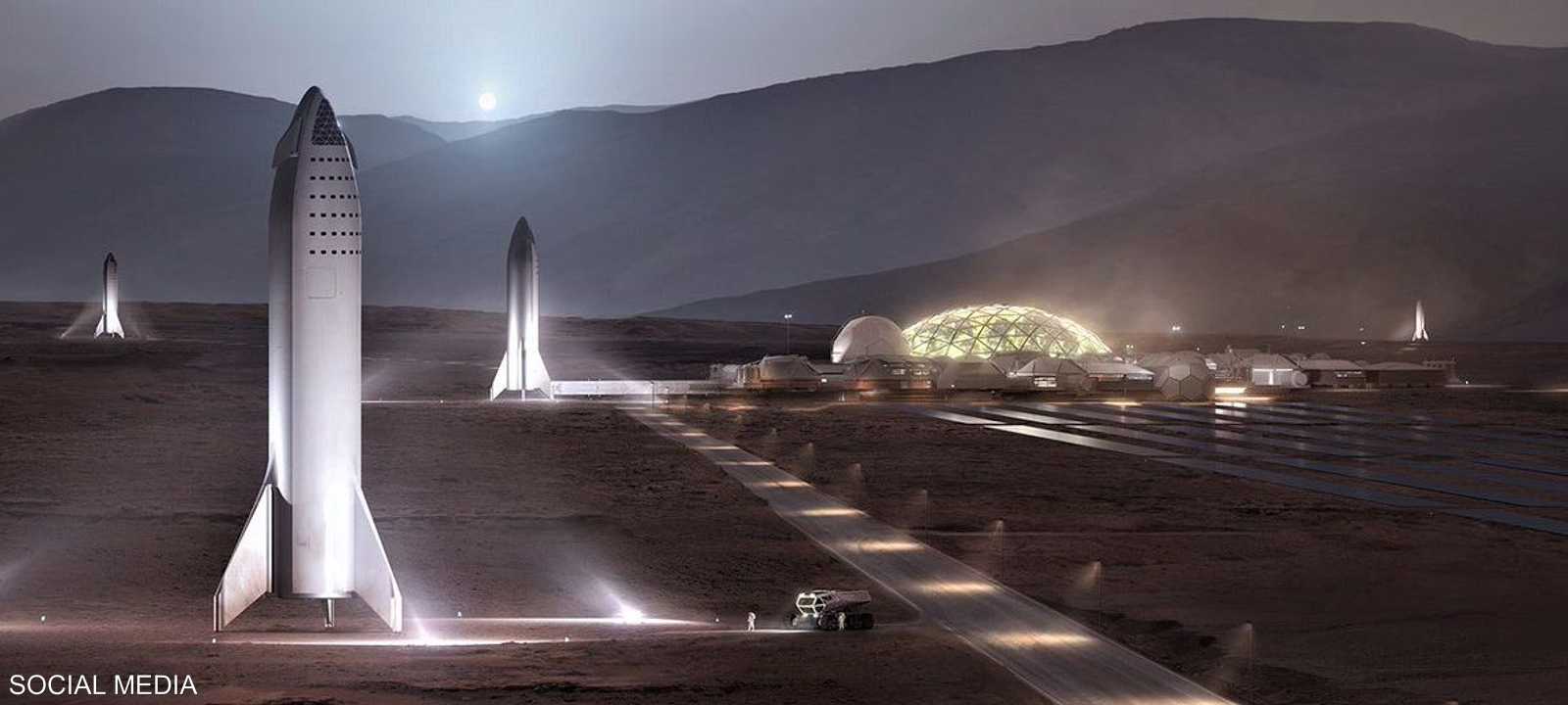 قاعدة "ألفا" في المريخ كما جاءت في التصميم