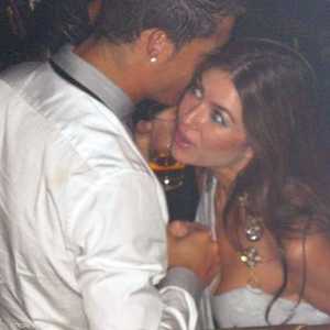 رونالدو وكاثرين أثناء لقائهما في لاس فيغاس