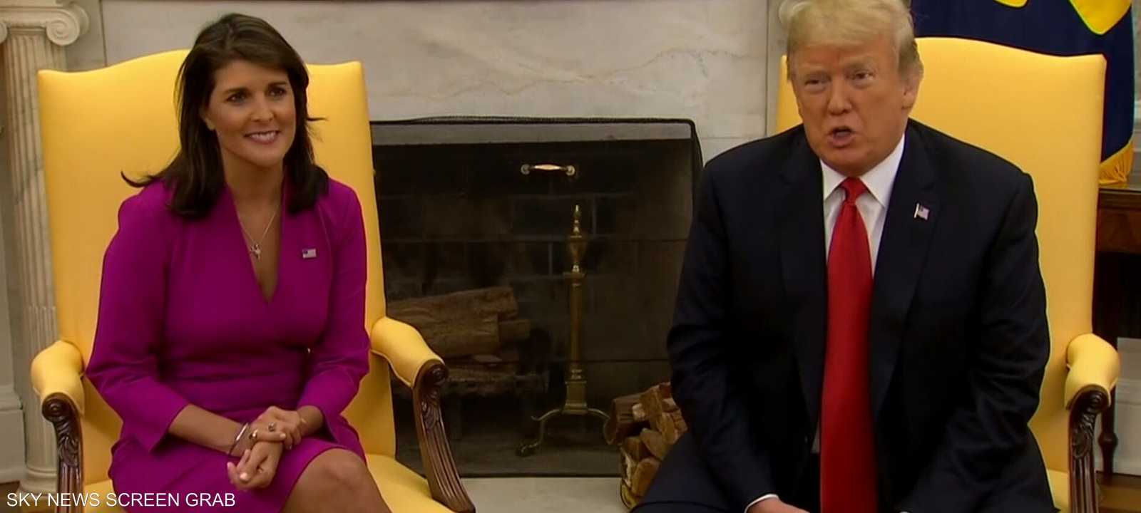 نيكي هايلي ودونالد ترامب
