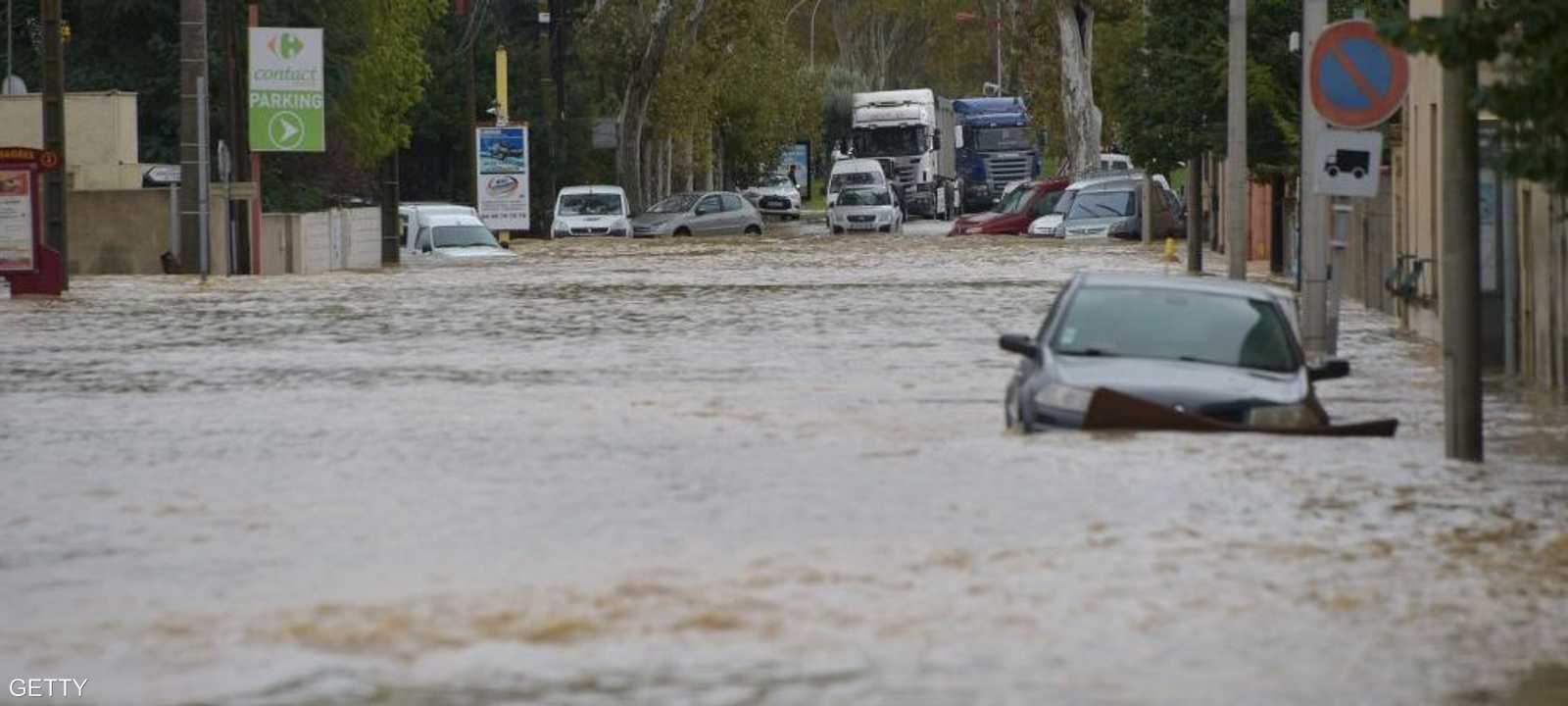 السيول والامطار الغزيزة تقتل 3 أشحاص في فرنسا