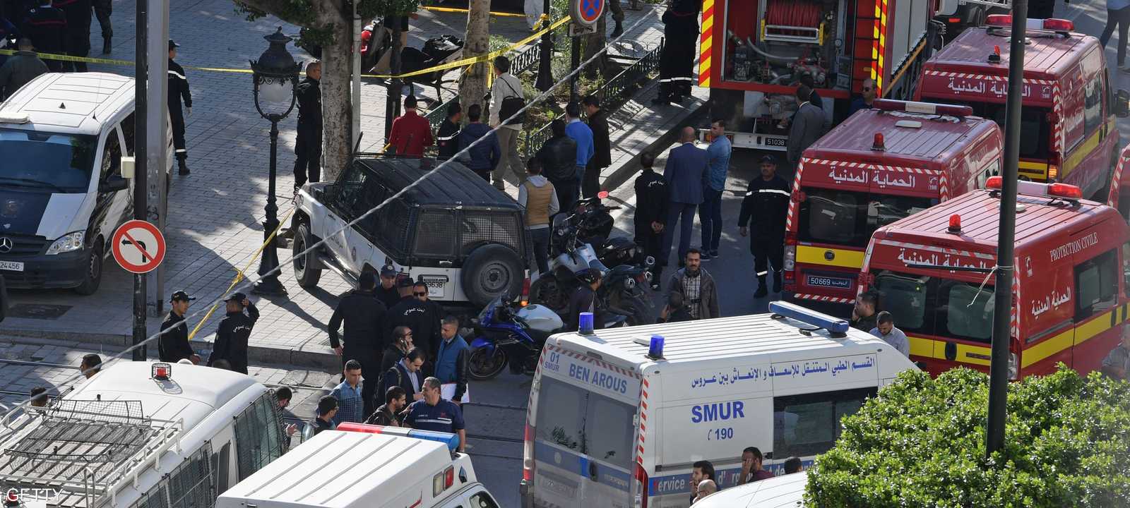 التفجير وقع في شارع الحبيب بورقيبة عبر انتحارية