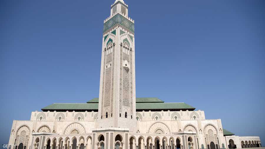مسجد الحسن الثاني في الدار البيضاء الساحلية