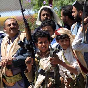 صورة أرشيفية لمسلحين حوثيين في صنعاء