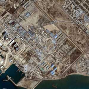 صورة جوية لمفاعل بوشهر الإيراني