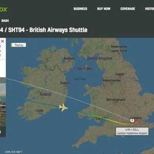 الطائرة البريطانية أبلغت عن مشاهدة أجسام طائرة