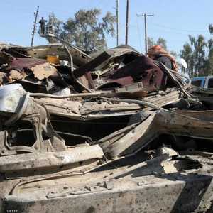 أرشيفية لآثار انفجار سابق في تكريت