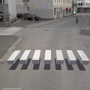 الشرطة تلجأ للخداع البصري لتخفيف السرعة