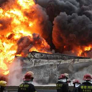 انفجار سابق بمصنع صيني للكيماويات