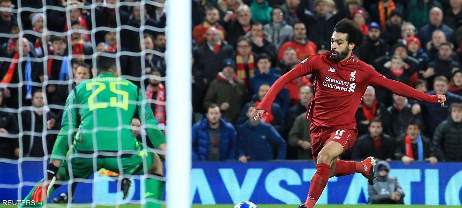 صلاح سجل الهدف في الشوط الأول