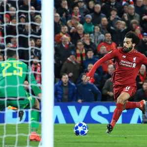 صلاح سجل الهدف في الشوط الأول