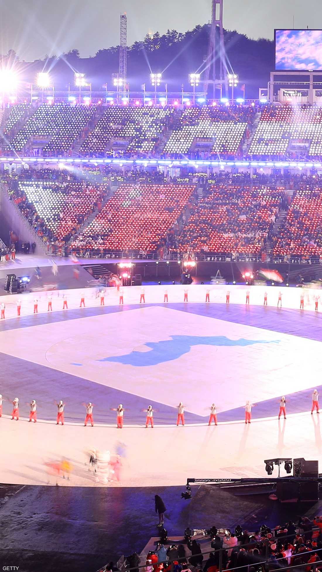 في فبراير، تم افتتاح الألعاب الأولمبية الشتوية في بيونغتشانغ