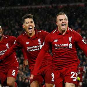 شيردان شاكيري مع نجوم ليفربول