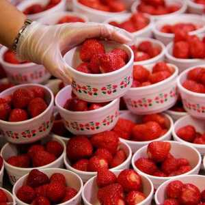 تحتوي الفراولة على نسبة كبيرة من بقايا المبيدات