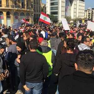 جانب من الاحتجاجات في بيروت