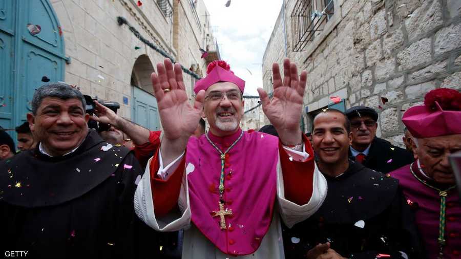 ترأس القداس رئيس أساقفة البطريركية اللاتينية