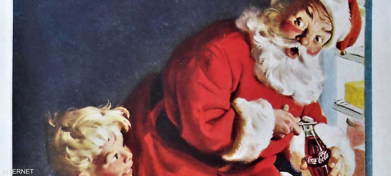 سانتا كلوز الحالي جزء من حملة كوكا كولا الإعلانية