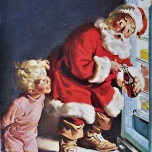 سانتا كلوز الحالي جزء من حملة كوكا كولا الإعلانية