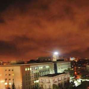 أرشيفية لصورة سابقة من سانا لتعرض دمشق لغارات ليلية