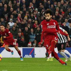 محمد صلاح أحرز هدفا في المباراة من ركلة جزاء