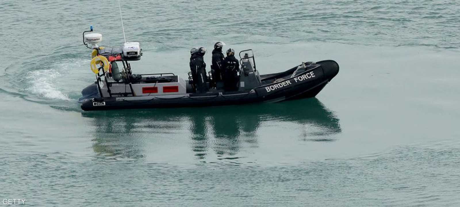قارب تابع لحرس الحدود البريطاني