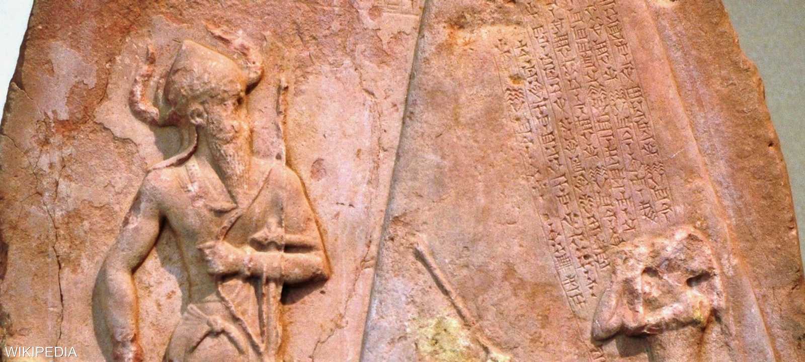 خلد الملك الأكادي نرام سن فتوحاته هذه في مسلة كبيرة من الحجر