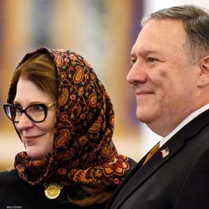 بومبيو وزوجته زارا مسجد الفتاح العليم وكنيسة ميلاد المسيح