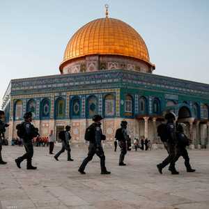 جنود إسرائيليون ينتشرون في ساحة مسجد قبة الصخرة- أرشيف