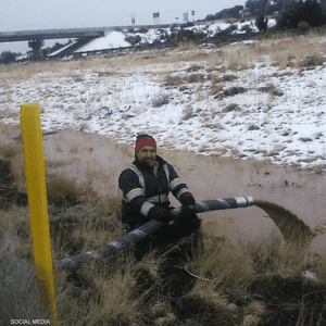 تنظيف الطريق استغرق عدة ساعات