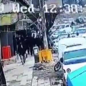 لحظة التفجير الانتحاري في منبج